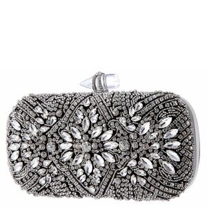 Nina Gelsey Crystal Embellished Evening Bag